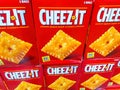 Cheez-It boxes Royalty Free Stock Photo