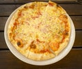 Cheeze pizza, hot delicious snack Royalty Free Stock Photo