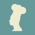 Chef abstract icon.