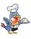 Chef Bird Mascot