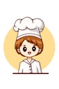 Chef boy for labor day design character cartoon illustration Royalty Free Stock Photo