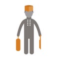 Chef career Flat icon Design