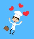 Chef Cartoon - Feeling Very Excited