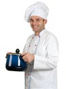 Chef and casserole