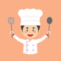 Chef Character Happy Cooking