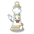 Chef chess king on a the mascot