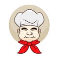 Chef with a chubby face
