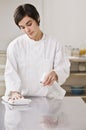 Chef Cleaning Counter Royalty Free Stock Photo