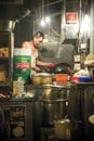The Chef of Cooked-food stall in Central, Hong Kong