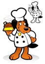 Chef / Cooker Dog Character