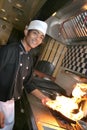 Chef cooking dinner Royalty Free Stock Photo