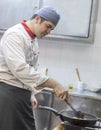 Chef Cooking Pasta Royalty Free Stock Photo