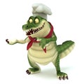 Chef croc showing pose