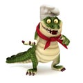 Chef croc showing pose