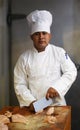 Chef Cutting Meat 2 Royalty Free Stock Photo