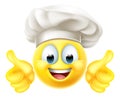 Chef Emoticon Cook Cartoon Face Royalty Free Stock Photo