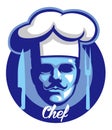 Chef face mascot