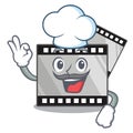 Chef film stirep in the characater shape Royalty Free Stock Photo
