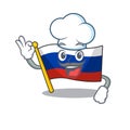 Chef flag russian stored in cartoon cupboard