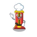 Chef hammer game machine in the cartoon Royalty Free Stock Photo