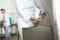 Chef hands washing hands Royalty Free Stock Photo