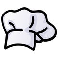 Chef Hat Cap Drawing Cartoon Illustration Vector Art Icon