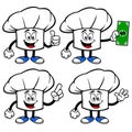 Chef Hat Character Set 01 Royalty Free Stock Photo