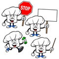 Chef Hat Character Set 02 Royalty Free Stock Photo