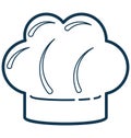 Chef Hat Color Vector Illustration Isolated Fully Editable Royalty Free Stock Photo