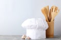 Chef hat with cooking utensils Royalty Free Stock Photo