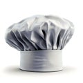 Chef hat culinary kitchen cooking restaurant uniform white isolated on  white  background Royalty Free Stock Photo