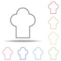 chef hat icon. Elements of web in multi colored icons. Simple icon for websites, web design, mobile app, info graphics Royalty Free Stock Photo