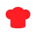 Chef hat icon. Kitchen logo - vector Royalty Free Stock Photo