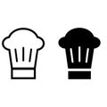 Chef hat icon vector set. Cook illustration sign collection. kitchen symbol.