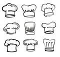 Chef hat icons Royalty Free Stock Photo
