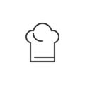 Chef hat line icon