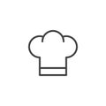 Chef hat line icon