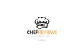 Chef hat Logo fork and spoon icon