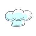 Chef hat logo icon Royalty Free Stock Photo