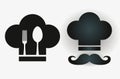chef hat logo. chef hat icon Vector illustration Royalty Free Stock Photo