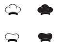 chef hat logo and symbols black color