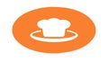 Chef Hat on Plate, Culinary Presentation and Fine Dining, vector design Generative AI Royalty Free Stock Photo