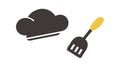 Chef Hat and Spatula Icon, Cooking Utensil Set, vector design Generative AI Royalty Free Stock Photo