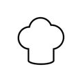 Chef hat vector icon. Cooking hat illustration vector icon. Kitchen logo. Culinary chef icon. Design web icon Royalty Free Stock Photo