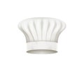 Chef hat, white toque. Chief cap uniform of restaurant staff kitchen workers, cook clothing