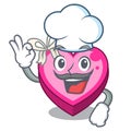 Chef Heart box isolated in the character