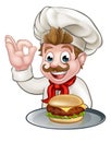 Chef Holding Burger