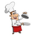 Chef holding