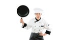 The chef of the hotel restaurant is angry Royalty Free Stock Photo