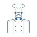 chef icon. cuisinier sign. chief-cooker symbol. Vector illustration Royalty Free Stock Photo